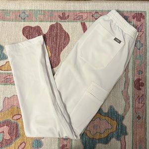 Figs White Zamora Jogger Scrub Pant
